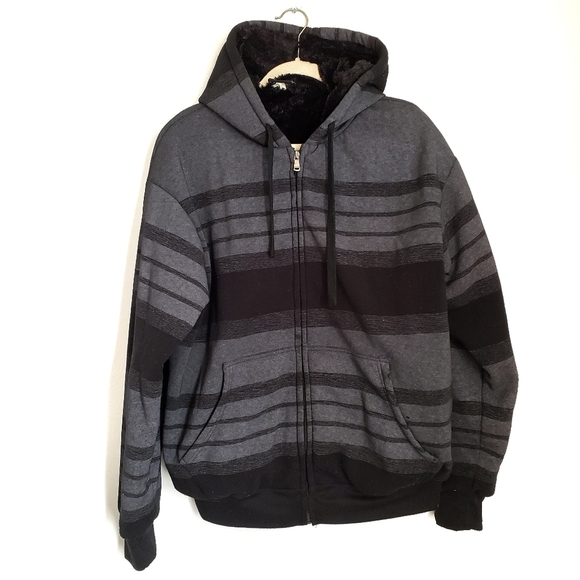 Original Deluxe Jacket Mens M Medium Zip Up Hooded - Picture 1 of 6